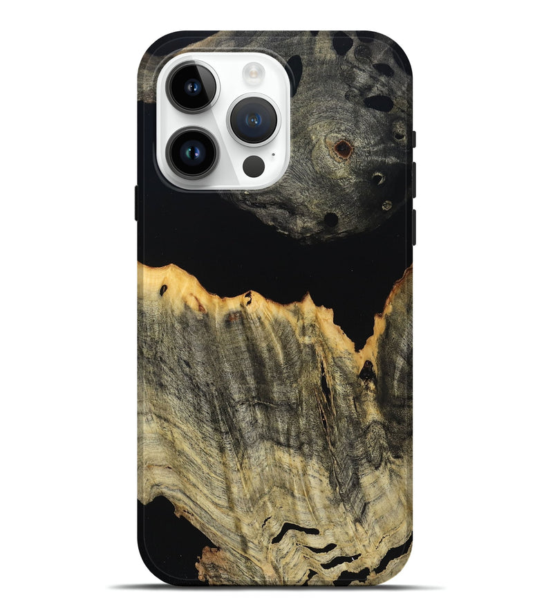iPhone 15 Pro Max Wood Live Edge Phone Case - Lily (Wood Burl, 804704)