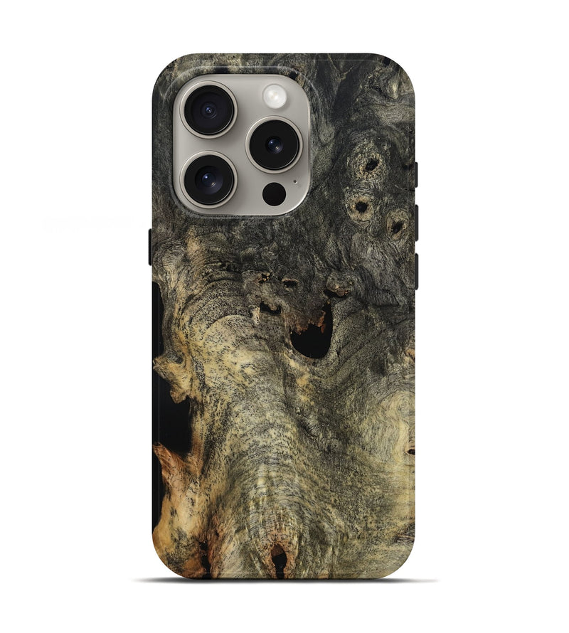 iPhone 16 Pro Wood Live Edge Phone Case - Anjali (Wood Burl, 804706)