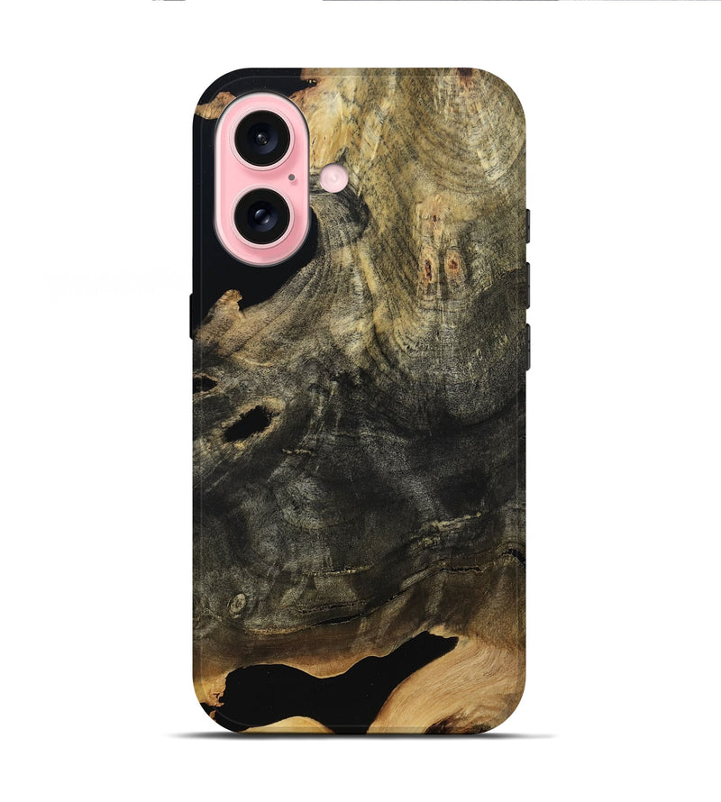 iPhone 16 Wood Live Edge Phone Case - Queenie (Wood Burl, 804728)