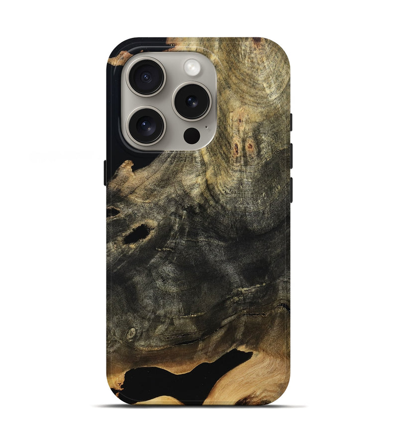 iPhone 16 Pro Wood Live Edge Phone Case - Queenie (Wood Burl, 804728)