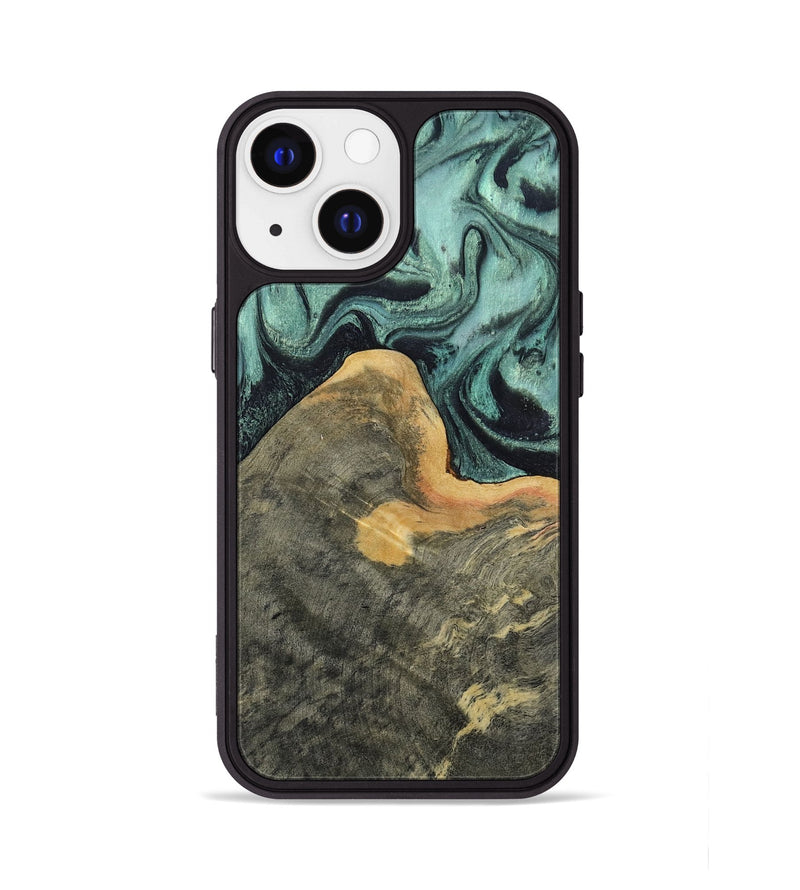 iPhone 13 Wood Phone Case - Otha (Green, 804729)