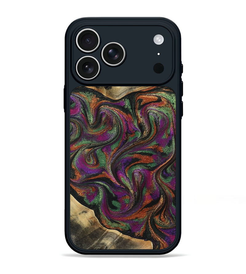 iPhone 17 Pro Max Wood Phone Case - Anya (Green, 804733)