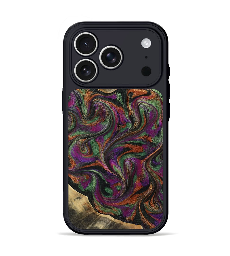 iPhone 17 Pro Wood Phone Case - Anya (Green, 804733)