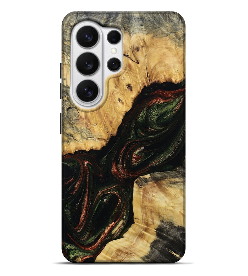 Galaxy S26 Ultra Wood Live Edge Phone Case - Tabitha (Green, 804740)