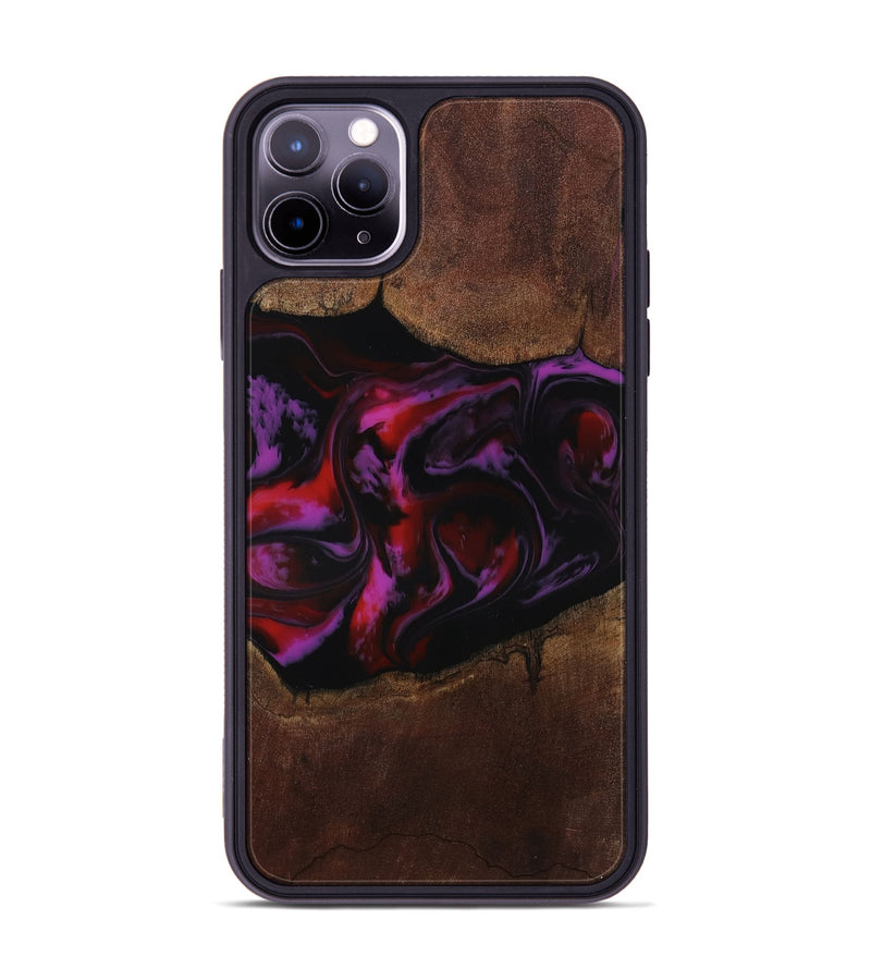 iPhone 11 Pro Max Wood Phone Case - Kenia (Red, 804786)