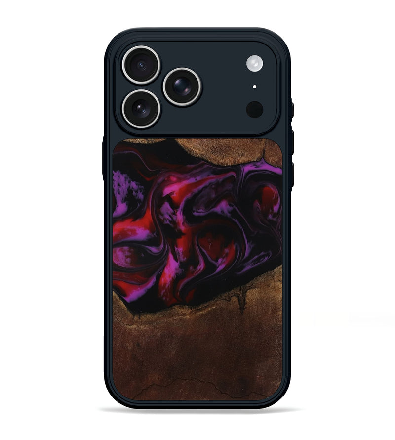 iPhone 17 Pro Max Wood Phone Case - Kenia (Red, 804786)