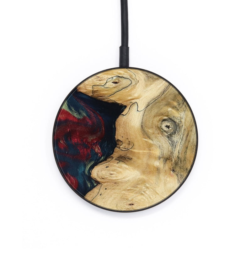 Circle Wood Wireless Charger - Randy (Red, 804788)