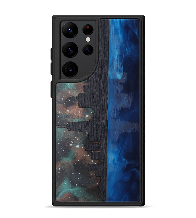 Galaxy S22 Ultra Wood Phone Case - Chicago Skyline (Terrain)