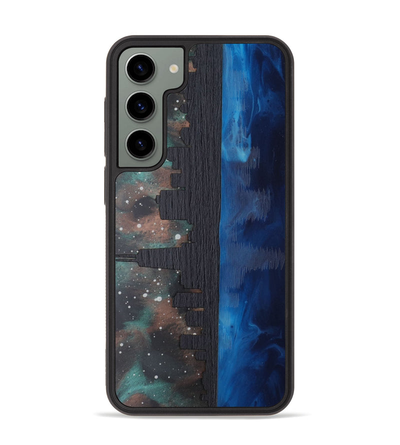 Galaxy S23 Plus Wood Phone Case - Chicago Skyline (Terrain)