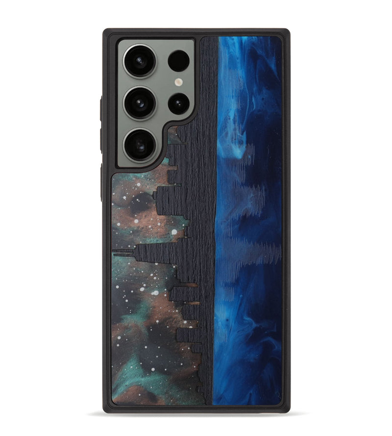 Galaxy S23 Ultra Wood Phone Case - Chicago Skyline (Terrain)