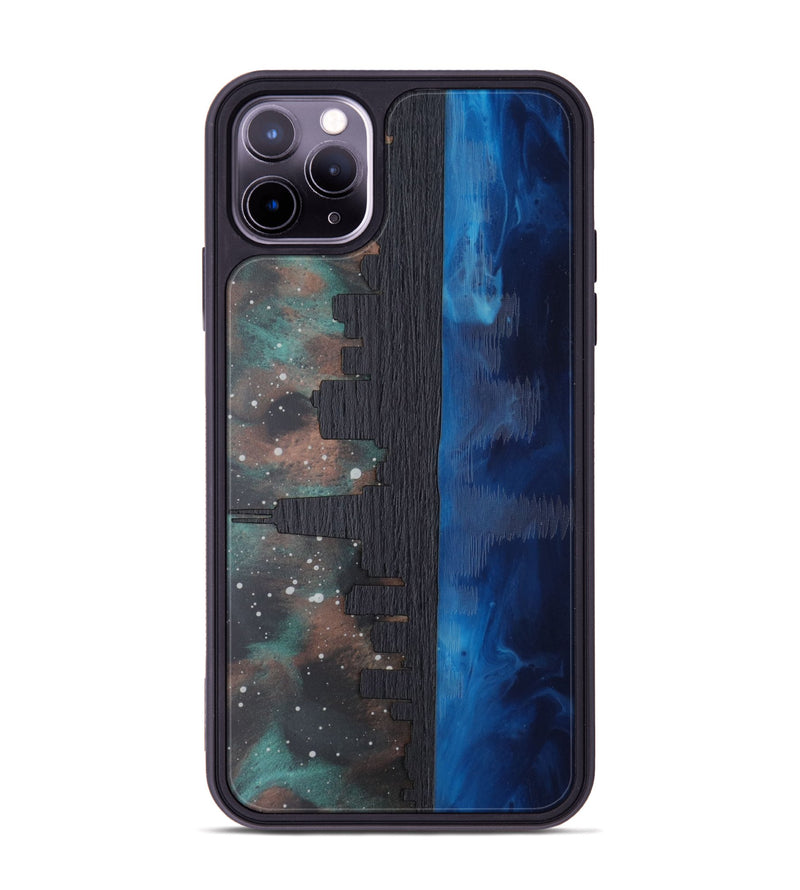 iPhone 11 Pro Max Wood Phone Case - Chicago Skyline (Terrain)