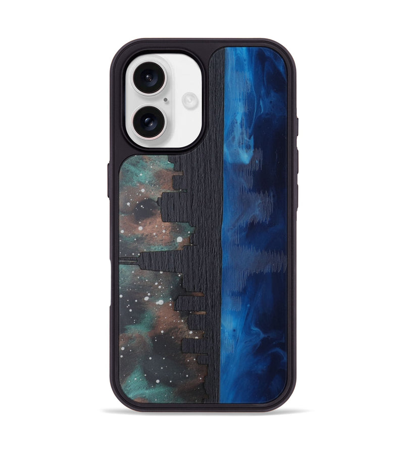 iPhone 17 Wood Phone Case - Chicago Skyline (Terrain)