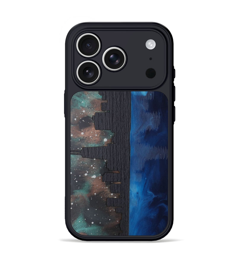 iPhone 17 Pro Wood Phone Case - Chicago Skyline (Terrain)