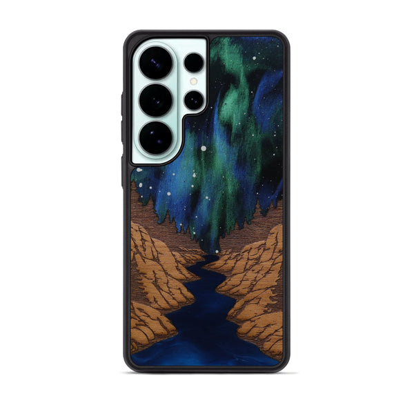 Galaxy S26 Ultra Wood Phone Case - Flow (Terrain) - Carved