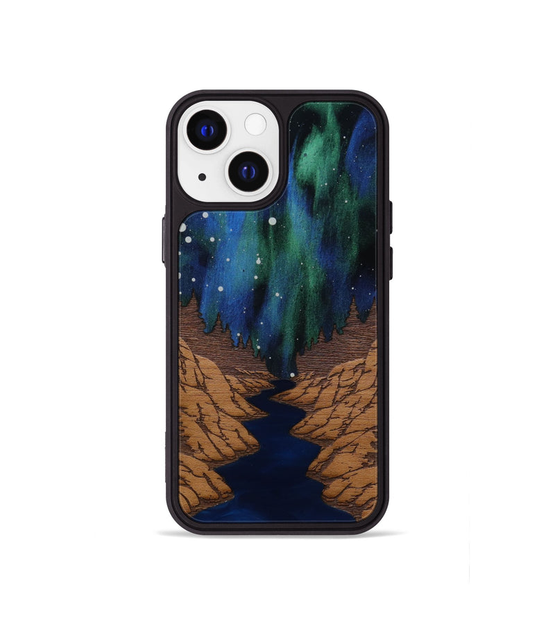 iPhone 13 mini Wood Phone Case - Flow (Terrain)