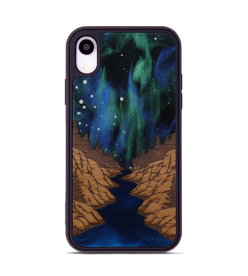 iPhone Xr Wood Phone Case - Flow (Terrain)