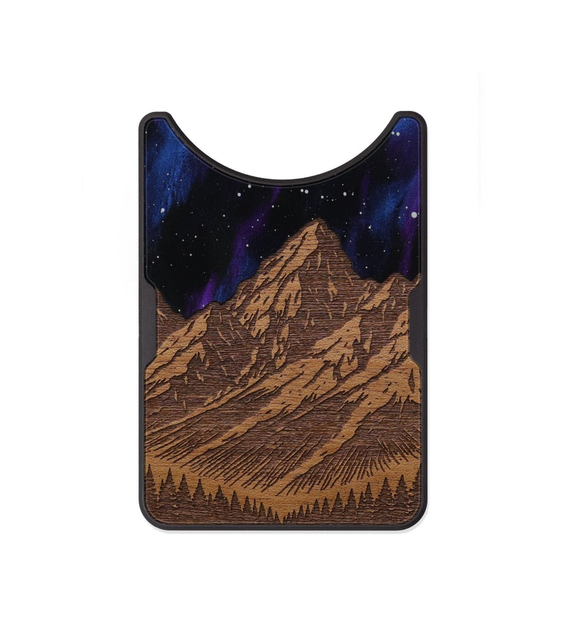 Alloy Wood Wallet - Tetons Jenny Lake (Terrain)