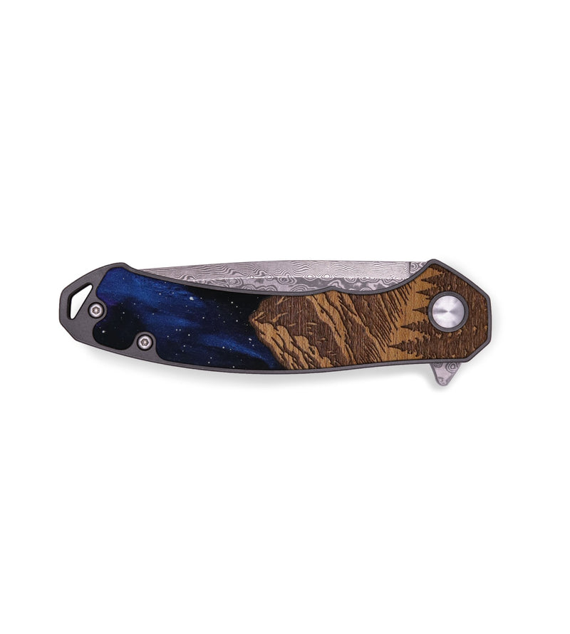 EDC Wood Pocket Knife - Tetons Jenny Lake (Terrain)