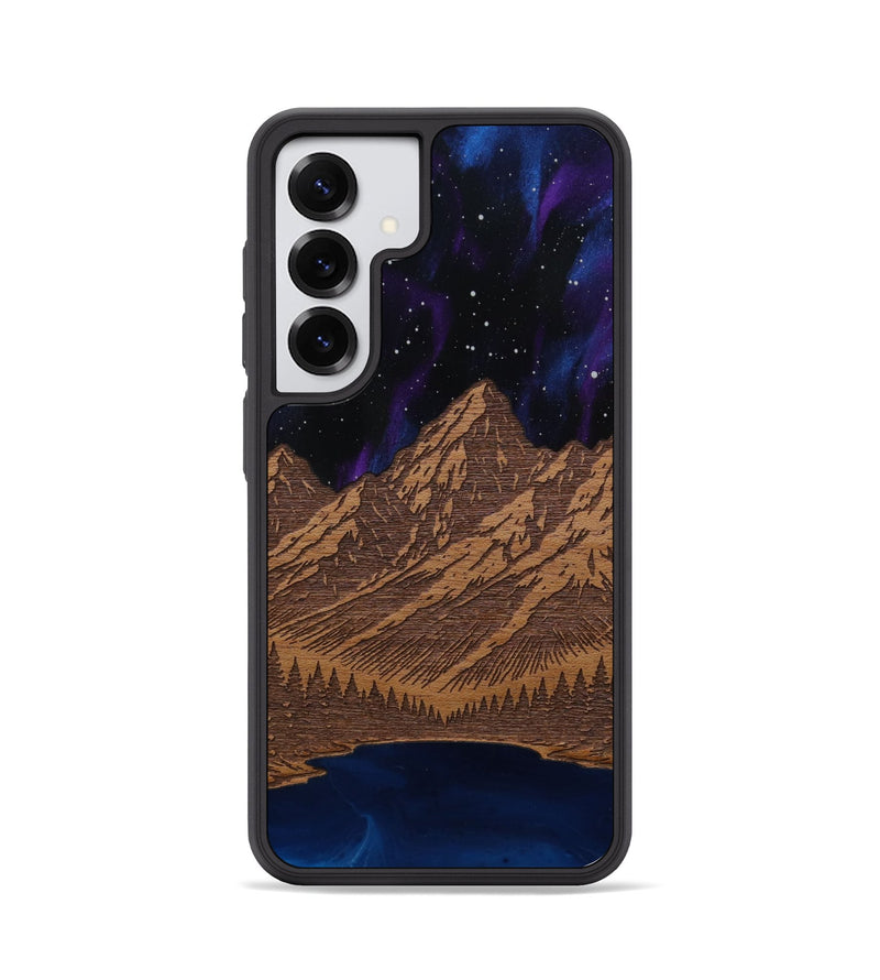 Galaxy S25 Wood Phone Case - Tetons Jenny Lake (Terrain)