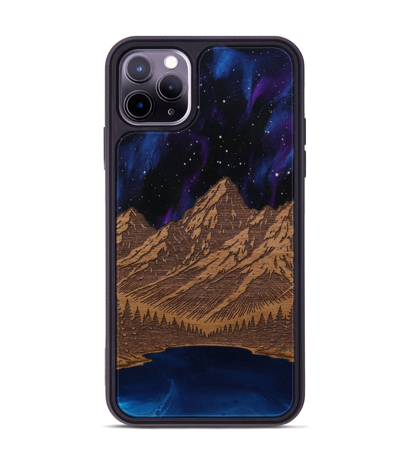 iPhone 11 Pro Max Wood Phone Case - Tetons Jenny Lake (Terrain)
