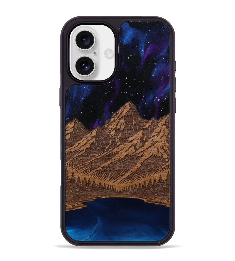 iPhone 16 Plus Wood Phone Case - Tetons Jenny Lake (Terrain)