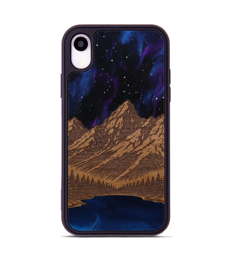iPhone Xr Wood Phone Case - Tetons Jenny Lake (Terrain)