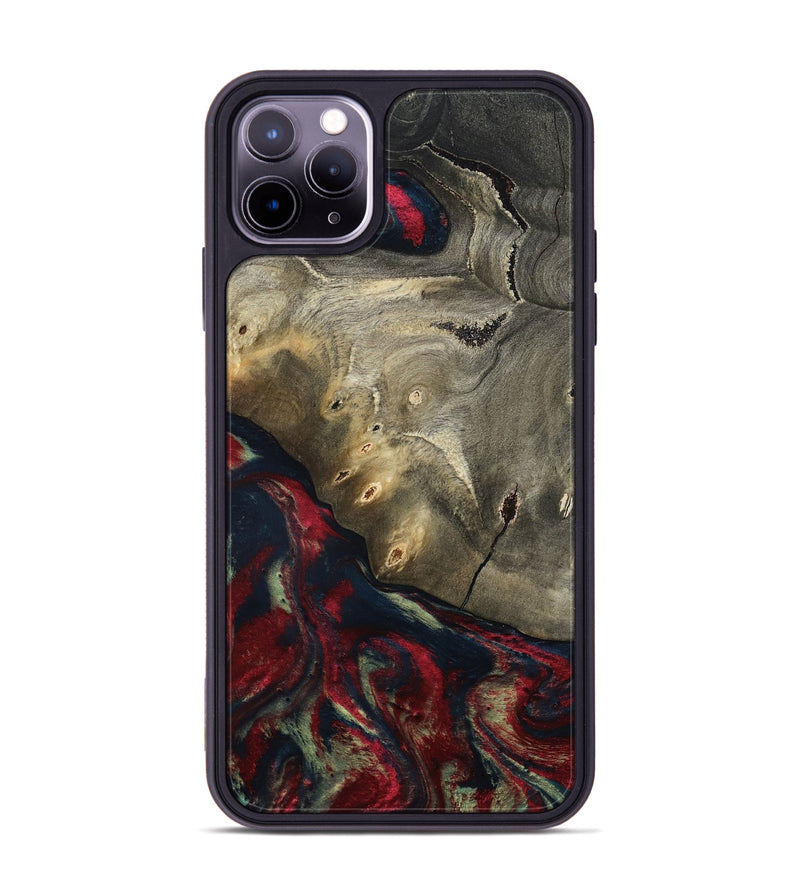 iPhone 11 Pro Max Wood Phone Case - Margret (Red, 804904)
