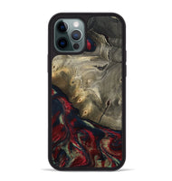 iPhone 12 Pro Max Wood Phone Case - Margret (Red, 804904)