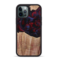 iPhone 12 Pro Max Wood Phone Case - Elza (Red, 804906)