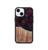 iPhone 13 mini Wood Phone Case - Elza (Red, 804906)