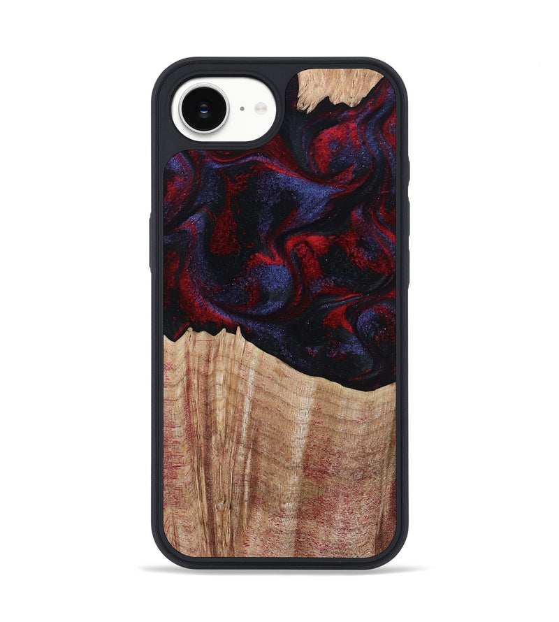 iPhone 16e Wood Phone Case - Elza (Red, 804906)