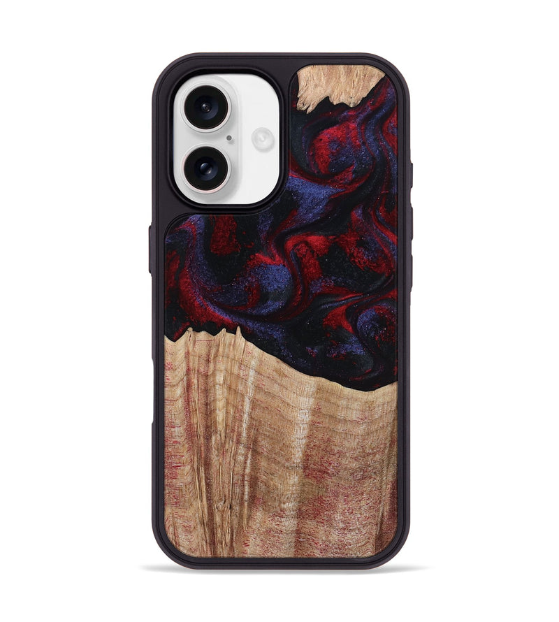 iPhone 17 Wood Phone Case - Elza (Red, 804906)