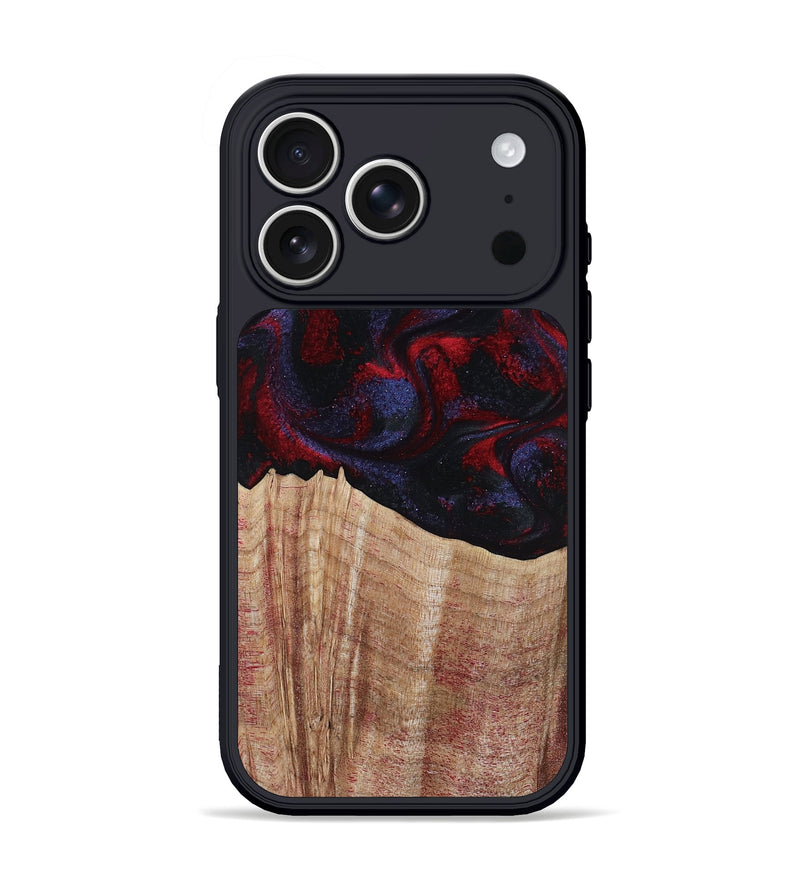 iPhone 17 Pro Wood Phone Case - Elza (Red, 804906)