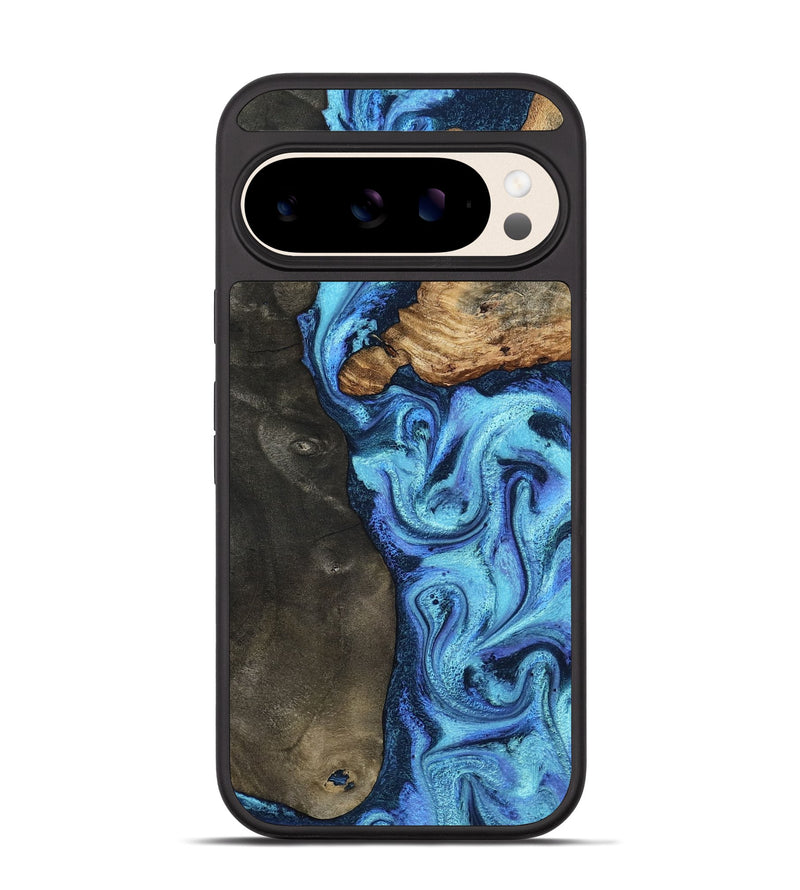Pixel 10 Wood Phone Case - Dian (Blue, 804908)