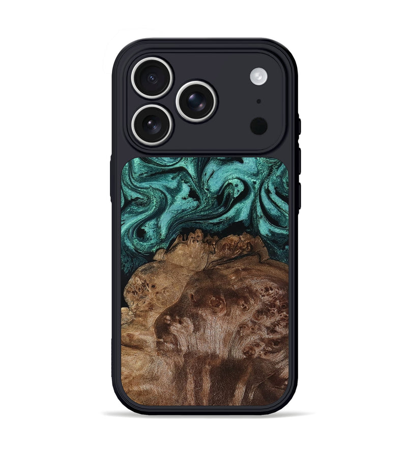iPhone 17 Pro Wood Phone Case - Leila (Green, 804910)