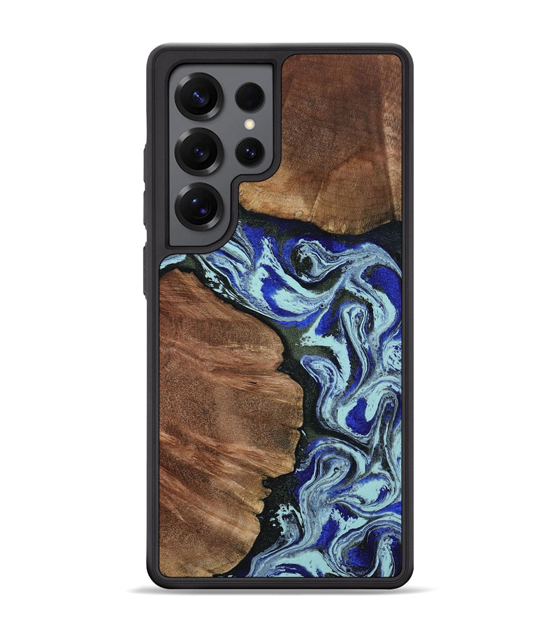 Galaxy S25 Ultra Wood Phone Case - Earlene (Blue, 804912)
