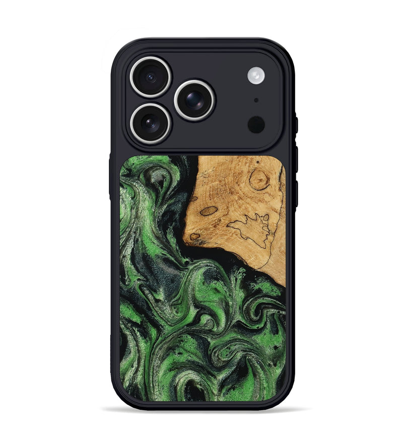 iPhone 17 Pro Wood Phone Case - Kelis (Green, 804917)