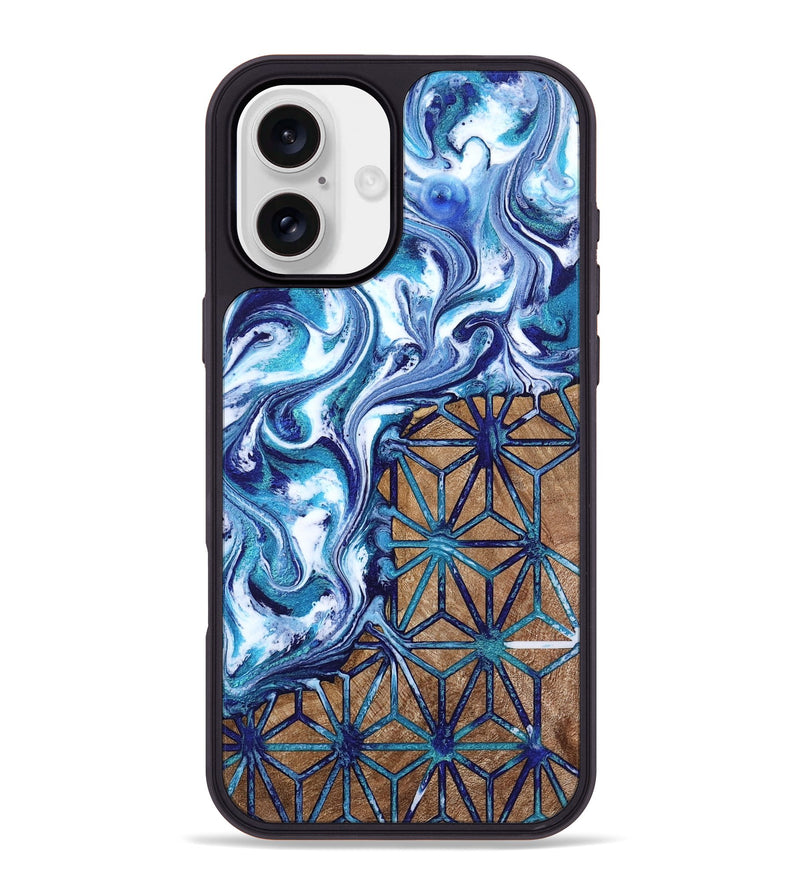 iPhone 16 Plus Wood Phone Case - Zhuri (Pattern, 804926)
