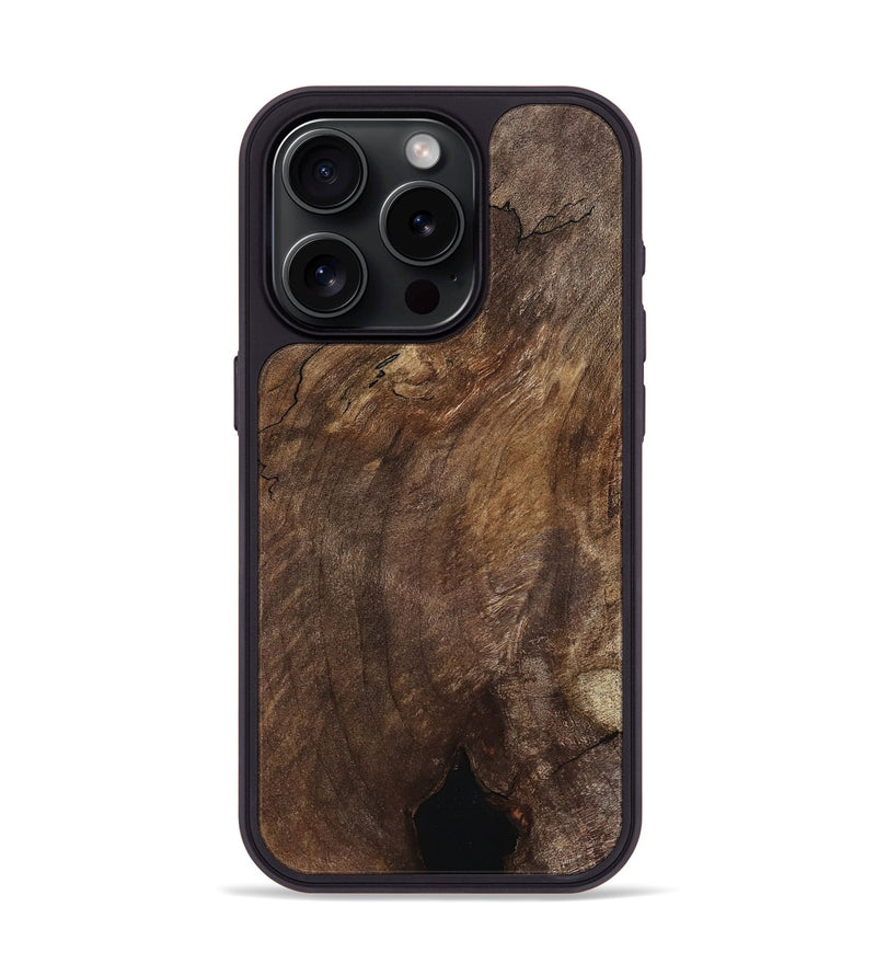 iPhone 15 Pro Wood Phone Case - Edmund (Wood Burl, 804933)
