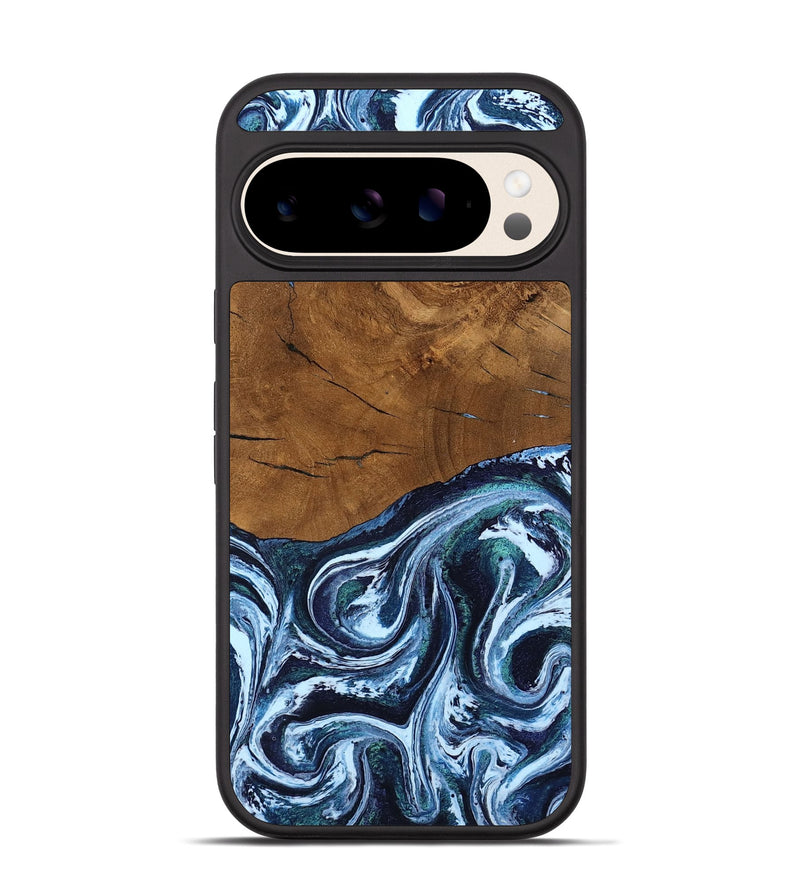 Pixel 10 Wood Phone Case - Kirsten (Blue, 804942)