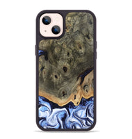iPhone 14 Plus Wood Phone Case - Saul (Blue, 804944)