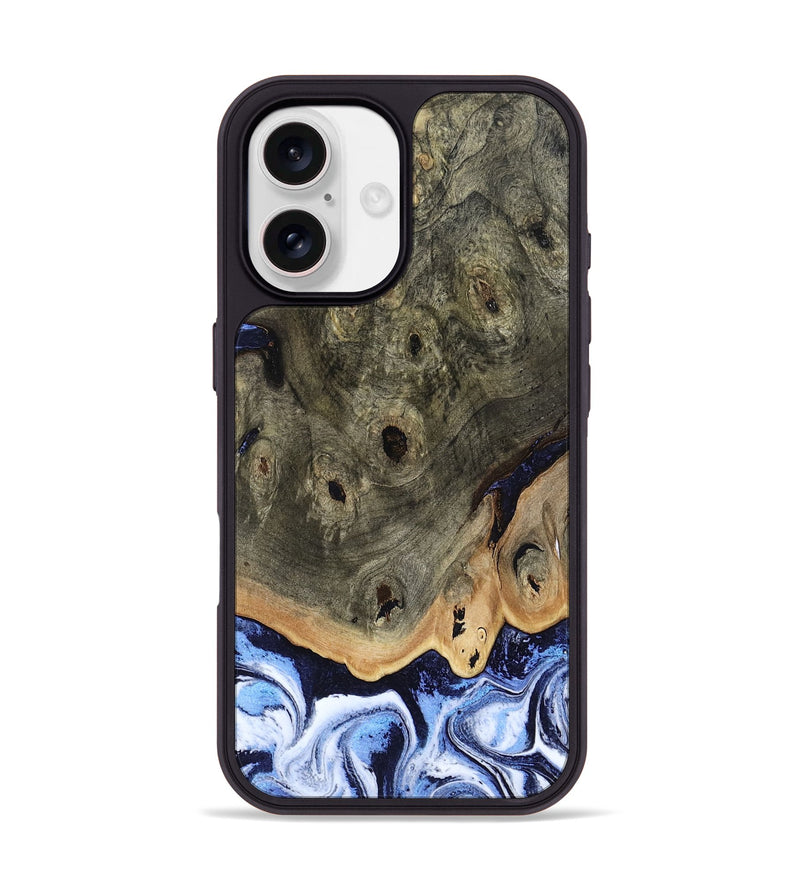 iPhone 17 Wood Phone Case - Saul (Blue, 804944)