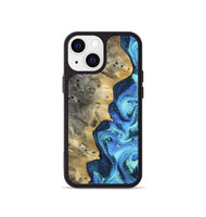 iPhone 13 mini Wood Phone Case - Cathy (Blue, 804945)