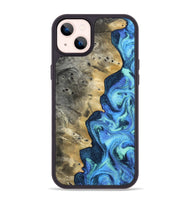 iPhone 14 Plus Wood Phone Case - Cathy (Blue, 804945)