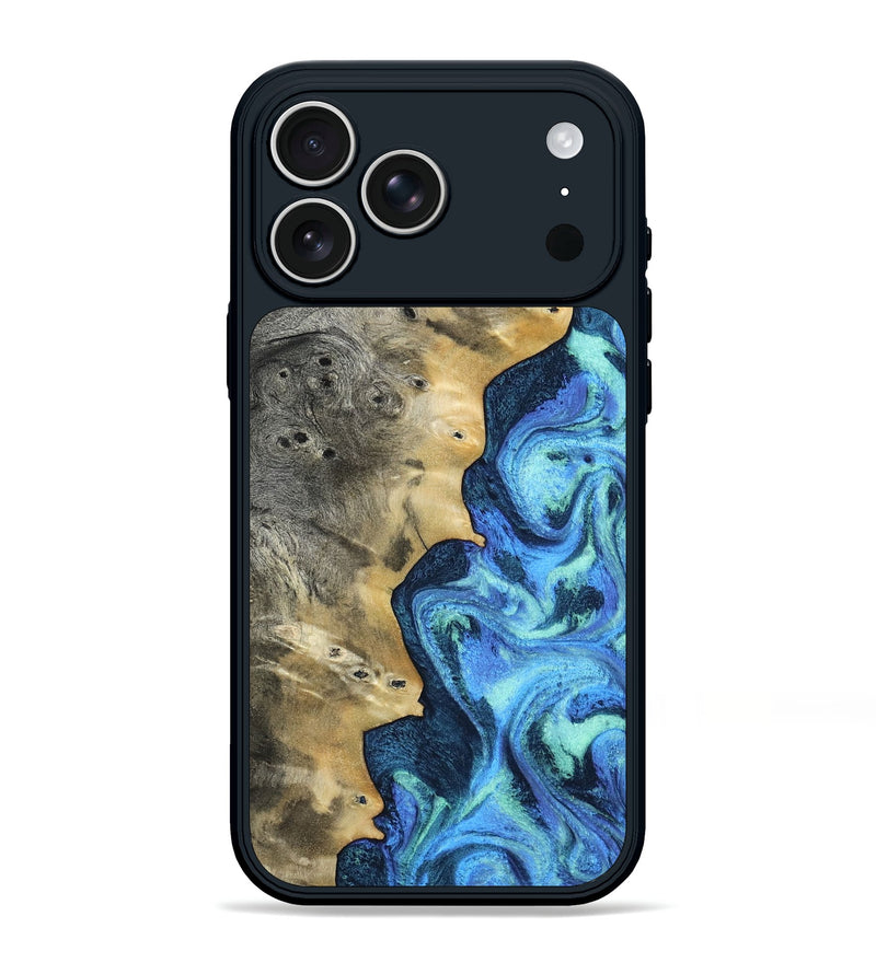 iPhone 17 Pro Max Wood Phone Case - Cathy (Blue, 804945)