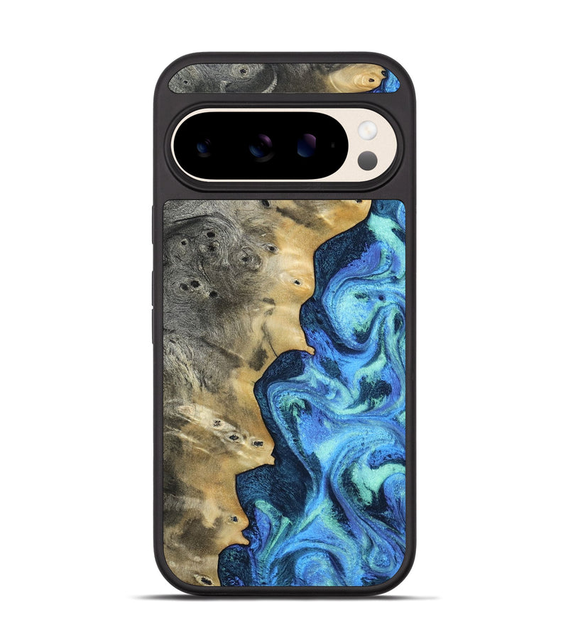 Pixel 10 Wood Phone Case - Cathy (Blue, 804945)