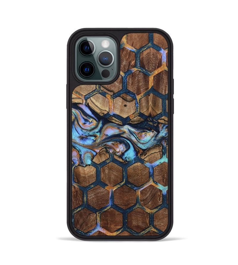 iPhone 12 Pro Wood Phone Case - Yolanda (Pattern, 805090)