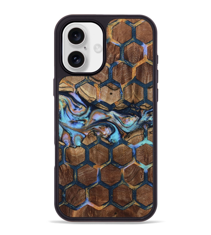 iPhone 16 Plus Wood Phone Case - Yolanda (Pattern, 805090)