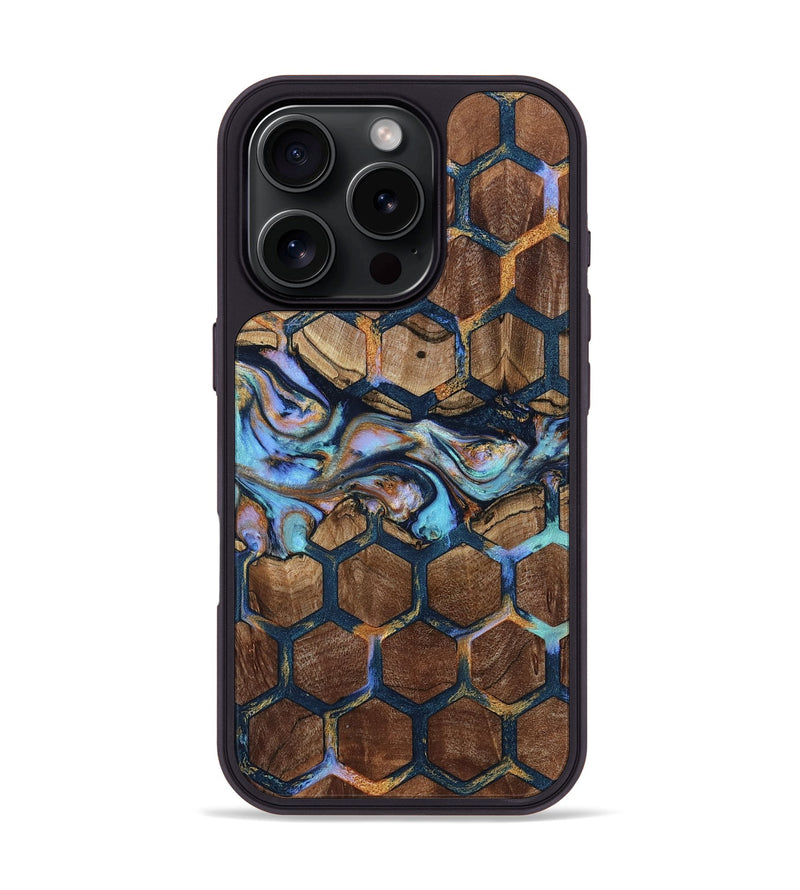 iPhone 16 Pro Wood Phone Case - Yolanda (Pattern, 805090)