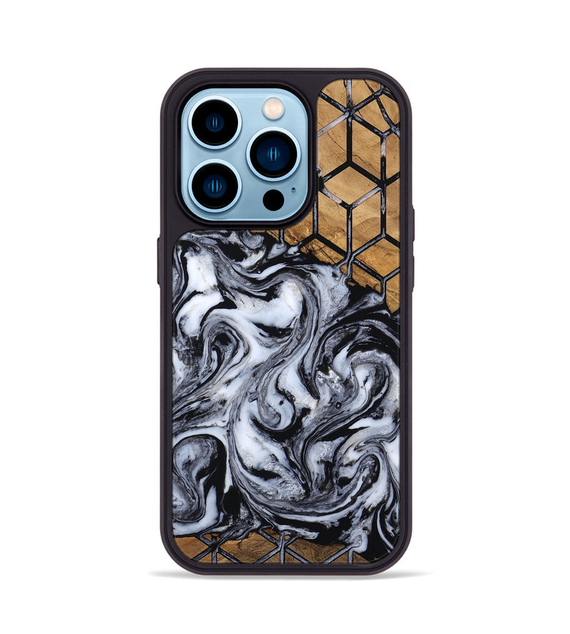 iPhone 14 Pro Wood Phone Case - Emerie (Pattern, 805091)